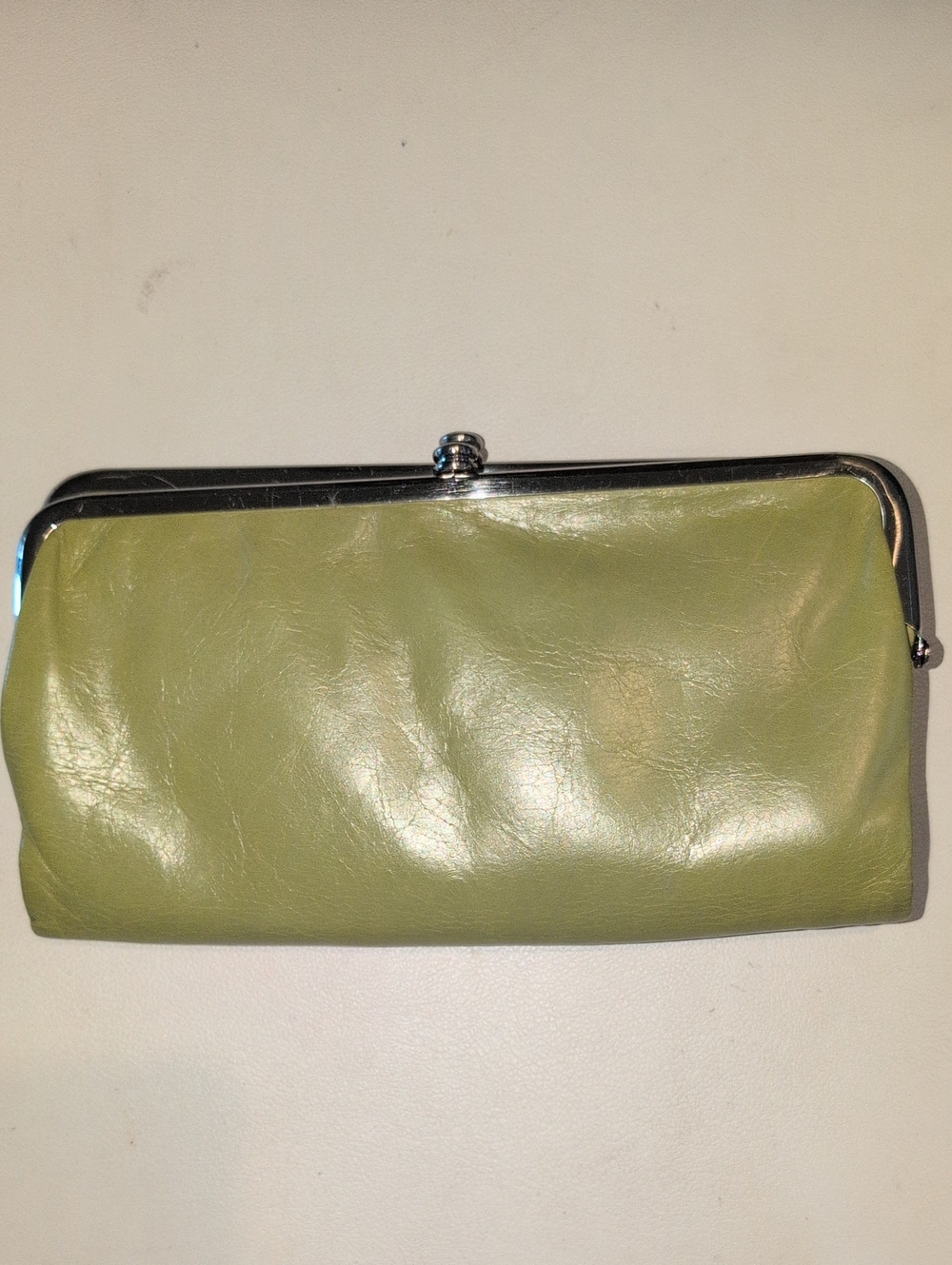 HOBO International Lauen Leather Clutch Double Kisslock